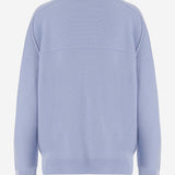 MAGLIONE IN CASHMERE CON COLLO ALTO 6262K21179 CORNFLOWE CARVEN 