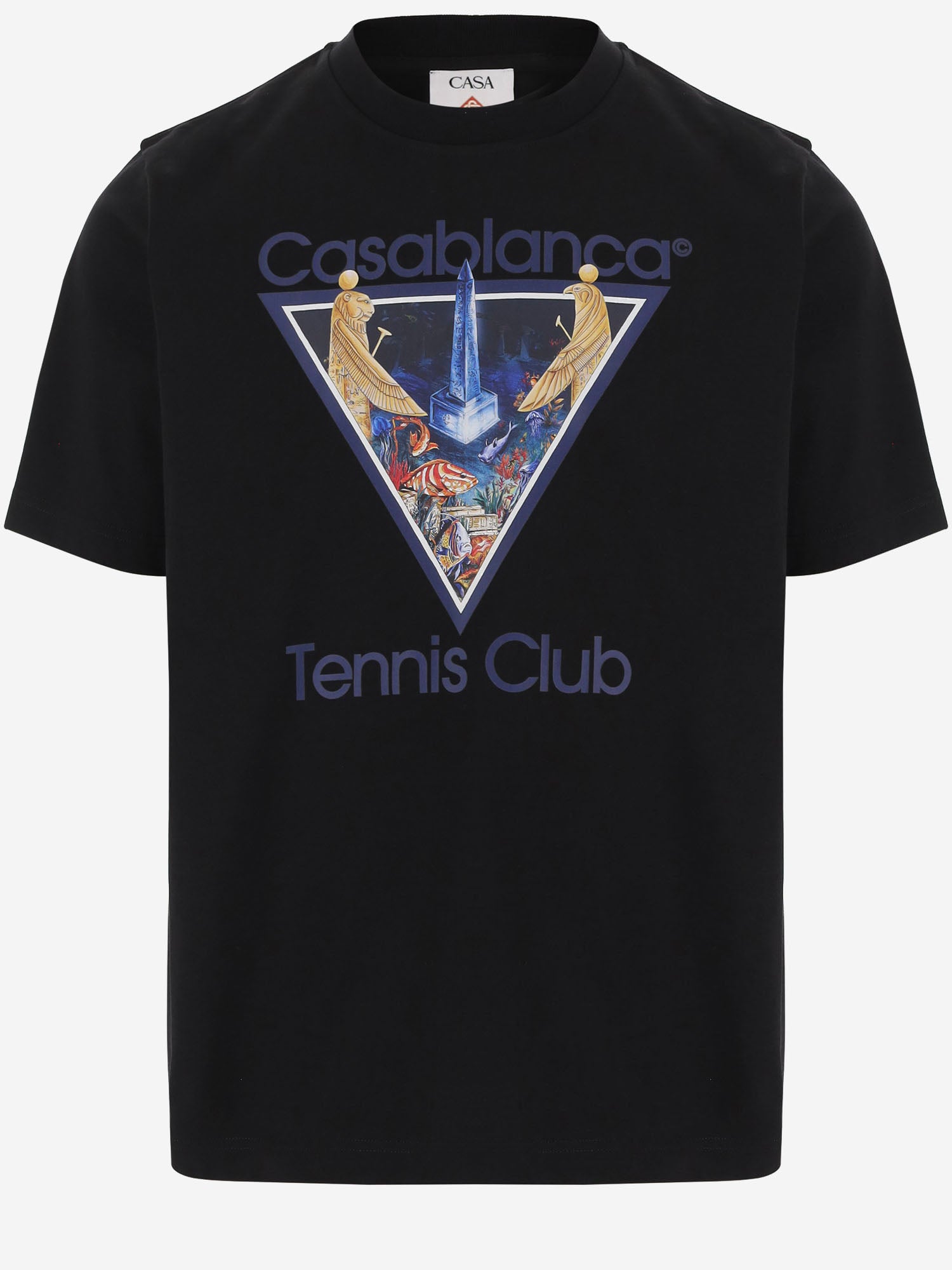 T-SHIRT IN COTONE CON STAMPA MAW26JTS001 07 CASABLANCA 