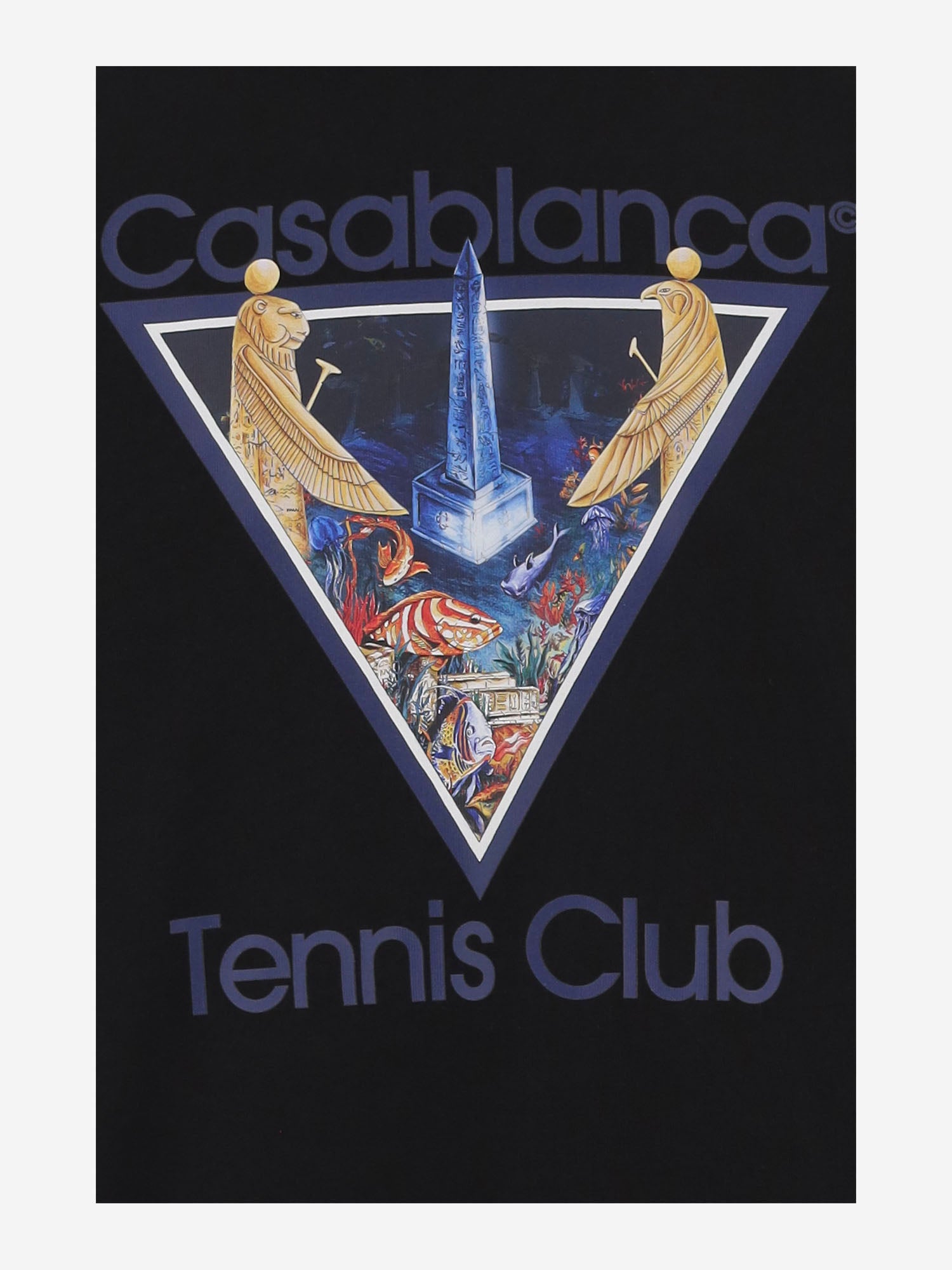 T-SHIRT IN COTONE CON STAMPA MAW26JTS001 07 CASABLANCA 
