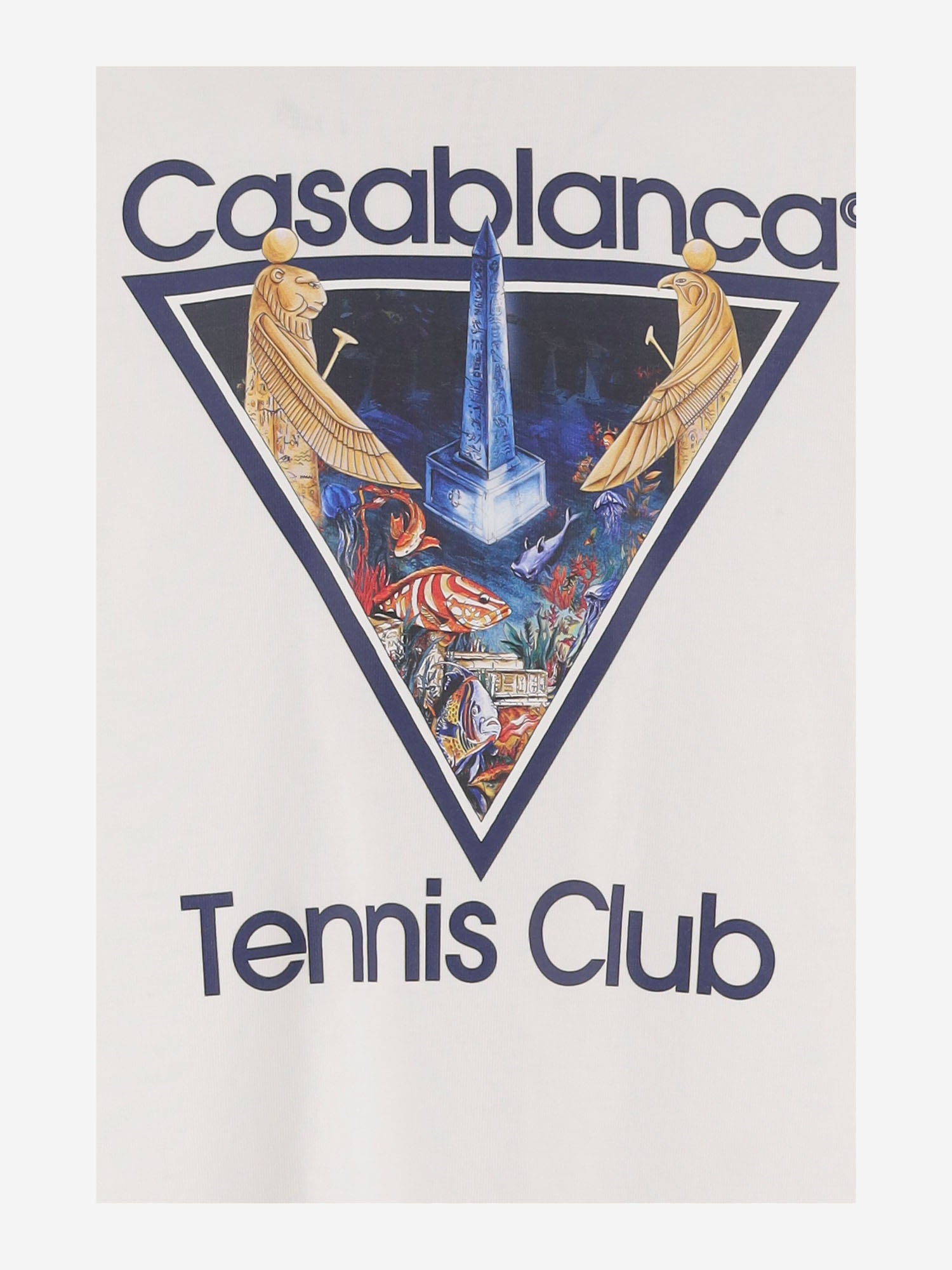 T-SHIRT IN COTONE CON STAMPA<BR/><BR/> MAW26JTS001 08 CASABLANCA 