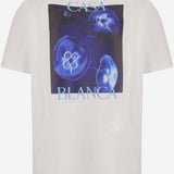 T-SHIRT IN COTONE CON STAMPA MAW26JTS001 10 CASABLANCA 