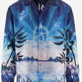 CAMICIA IN SETA CON MOTIVO GRAFICO MAW26SH006 03 CASABLANCA 