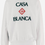 FELPA IN COTONE CON LOGO MPF26JTP293 03 CASABLANCA 