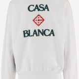 FELPA IN COTONE CON LOGO MPF26JTP293 03 CASABLANCA 
