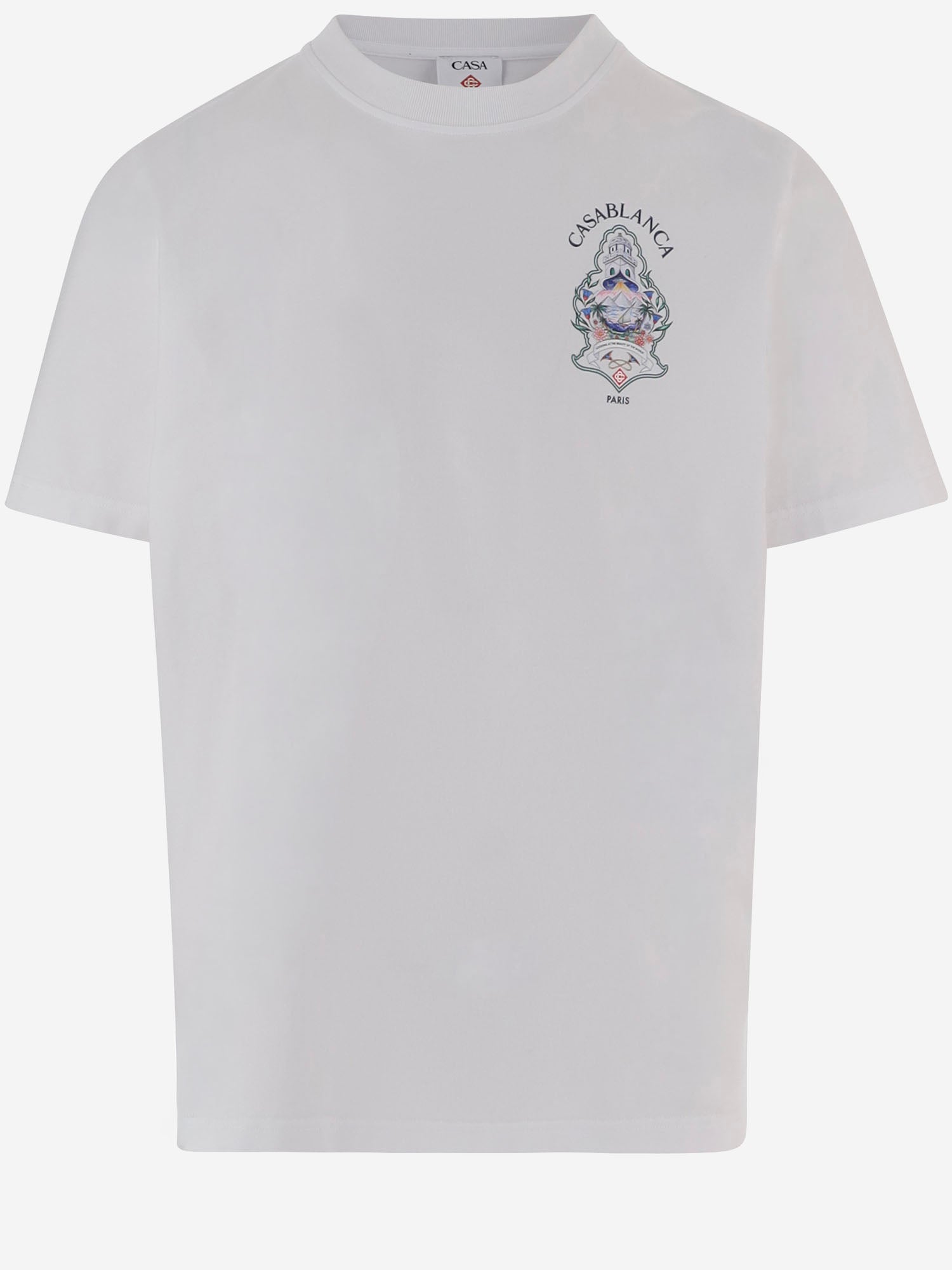 T-SHIRT IN COTONE CON STAMPA MPF26JTS001 01 CASABLANCA 