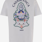 T-SHIRT IN COTONE CON STAMPA MPF26JTS001 01 CASABLANCA 