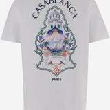 T-SHIRT IN COTONE CON STAMPA MPF26JTS001 01 CASABLANCA 