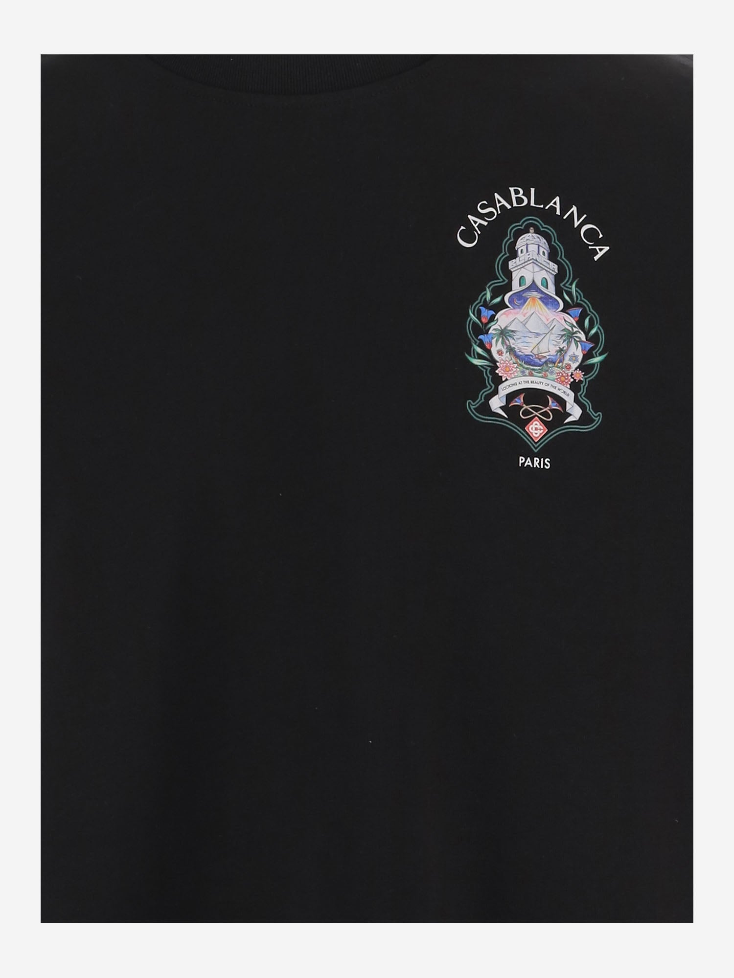 T-SHIRT IN COTONE CON LOGO MPF26JTS001 02 CASABLANCA 