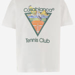 T-SHIRT IN COTONE CON STAMPA MPF26JTS001 03 CASABLANCA 