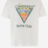 T-SHIRT IN COTONE CON STAMPA MPF26JTS001 03 CASABLANCA 