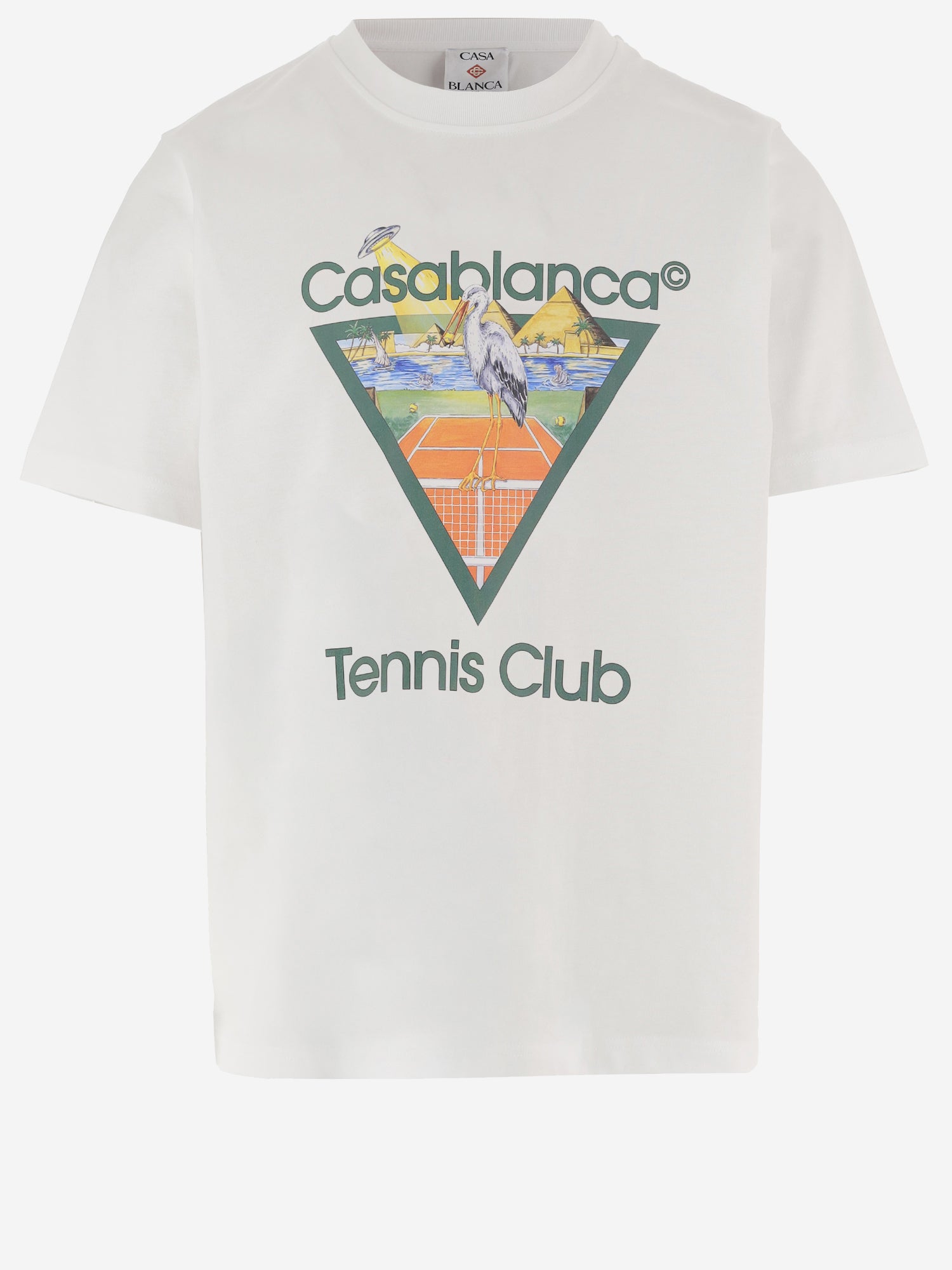 T-SHIRT IN COTONE CON STAMPA MPF26JTS001 03 CASABLANCA 