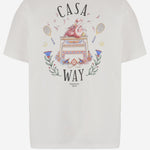 T-SHIRT IN COTONE CON STAMPA LOGO MPF26JTS001 05 CASABLANCA 