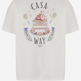 T-SHIRT IN COTONE CON STAMPA LOGO MPF26JTS001 05 CASABLANCA 