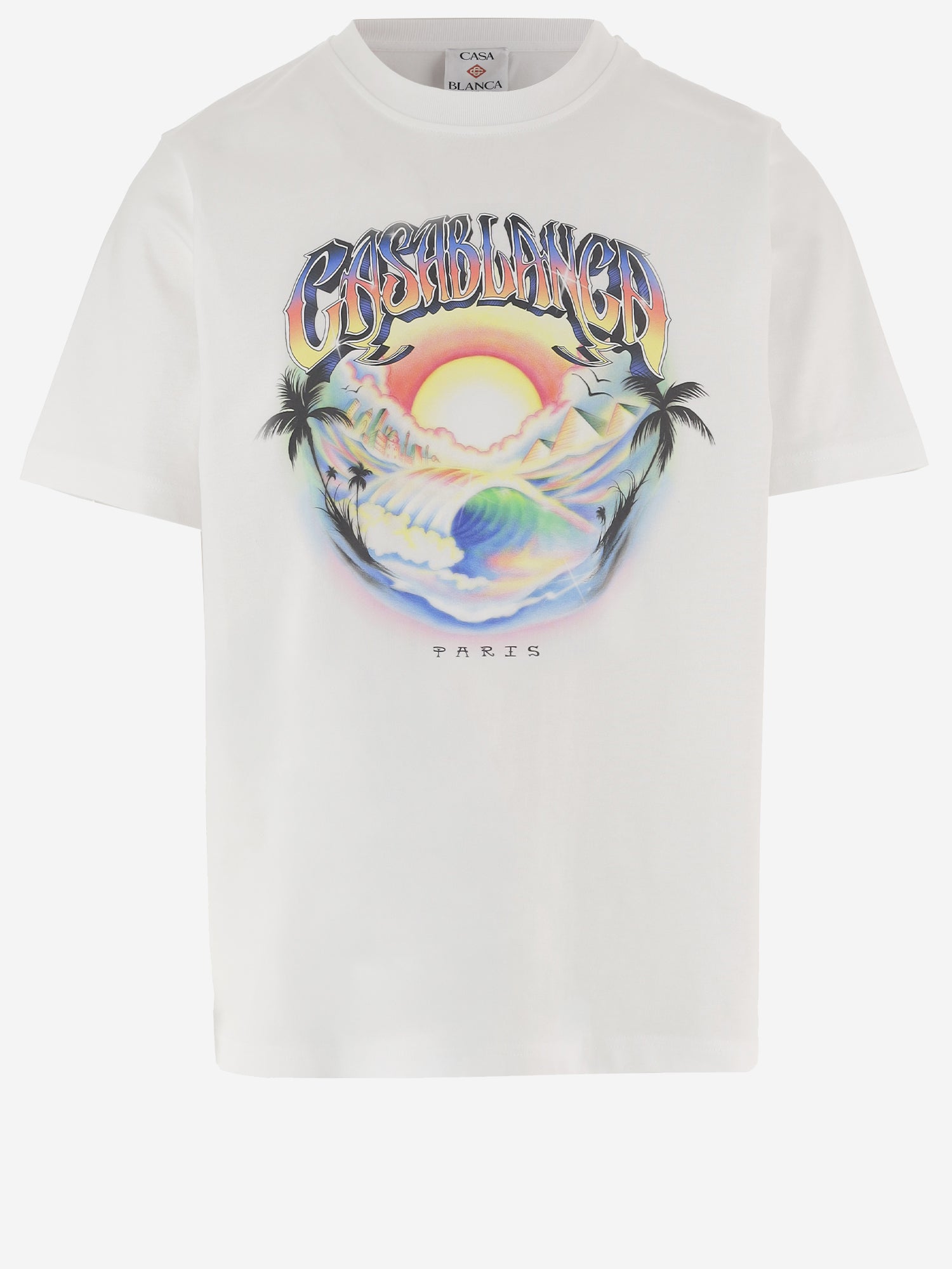 T-SHIRT IN COTONE CON STAMPA LOGO MPF26JTS001 07 CASABLANCA 