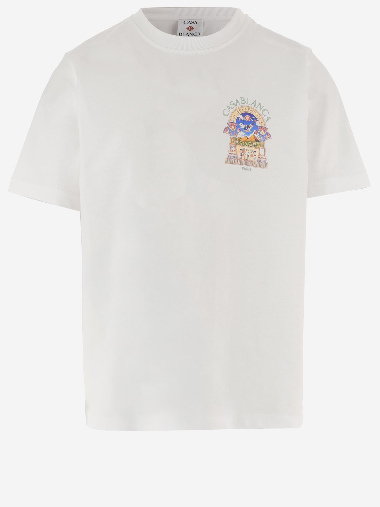 T-SHIRT IN COTONE CON STAMPA LOGO MPF26JTS001 08 CASABLANCA 
