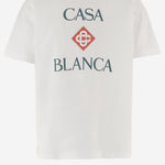 T-SHIRT IN COTONE CON STAMPA LOGO MPF26JTS001 20 CASABLANCA 