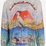 CAMICIA IN SETA CON STAMPA MPF26SH006 02 CASABLANCA 