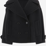 CAPPOTTO CORTO OVERSIZE IN MISTO LANA CH25AMA96952 001 CHLOE 