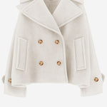CAPPOTTO CORTO OVERSIZE IN MISTO LANA CH25AMA96952 112 CHLOE 