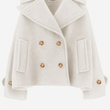 CAPPOTTO CORTO OVERSIZE IN MISTO LANA CH25AMA96952 112 CHLOE 