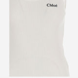 CANOTTA IN COTONE CON LOGO CH25SJH12180 101 CHLOE 
