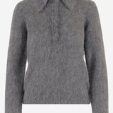 POLO IN MISTO ALPACA CON EFFETTO SPAZZOLATO CH26AMP16720 013 CHLOE 