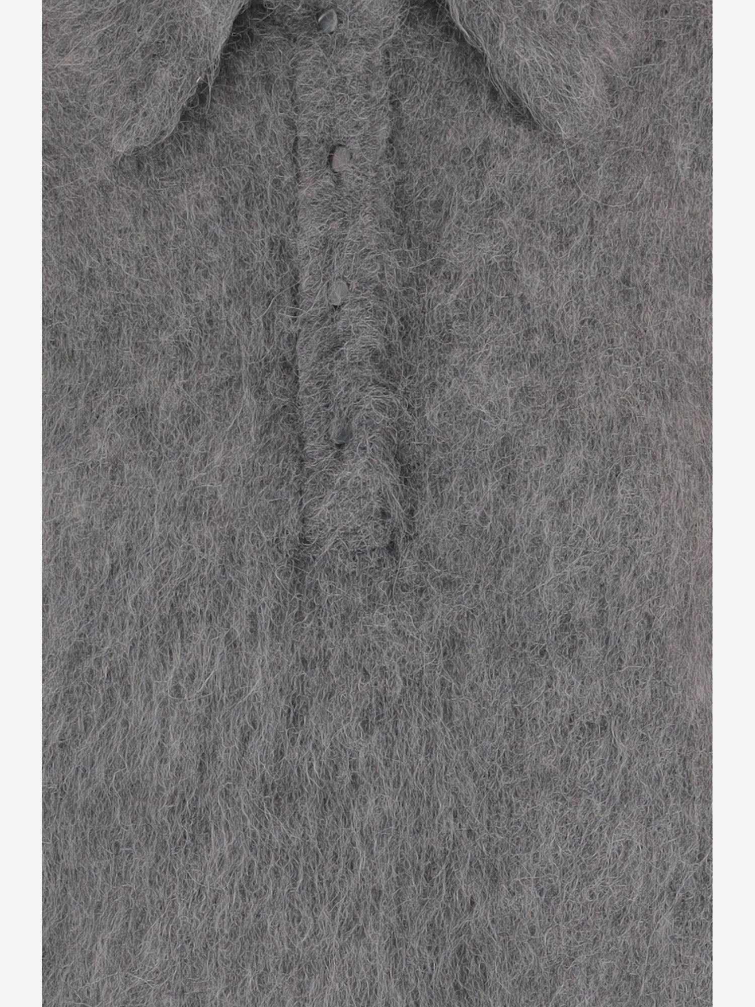 POLO IN MISTO ALPACA CON EFFETTO SPAZZOLATO CH26AMP16720 013 CHLOE 