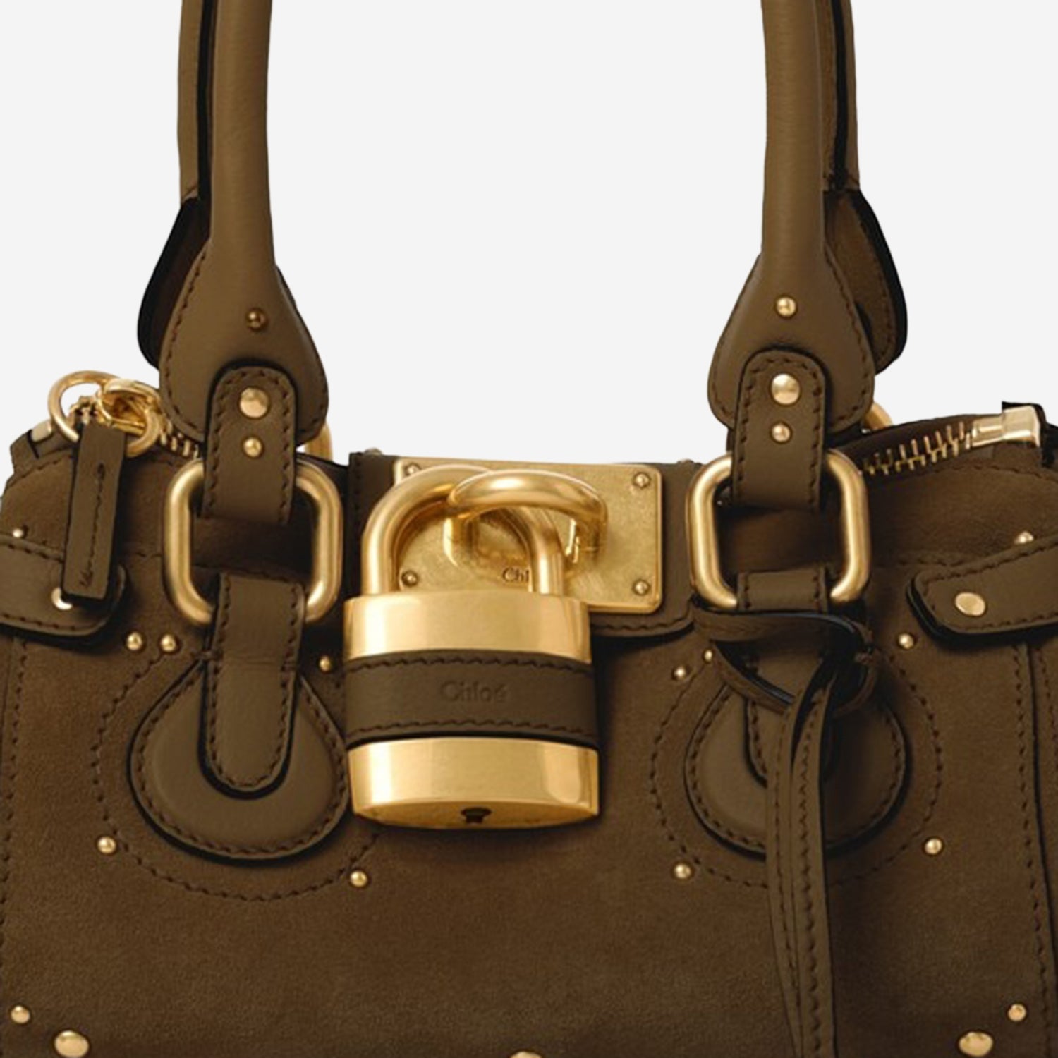BORSA PADDINGTON PICCOLA IN PELLE SCAMOSCIATA CH26AS805S77 21Q CHLOE 