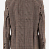 GIACCA DOPPIOPETTO IN LANA CON MOTIVO A QUADRI CH26AVE78164 93C CHLOE 