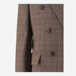 GIACCA DOPPIOPETTO IN LANA CON MOTIVO A QUADRI CH26AVE78164 93C CHLOE 