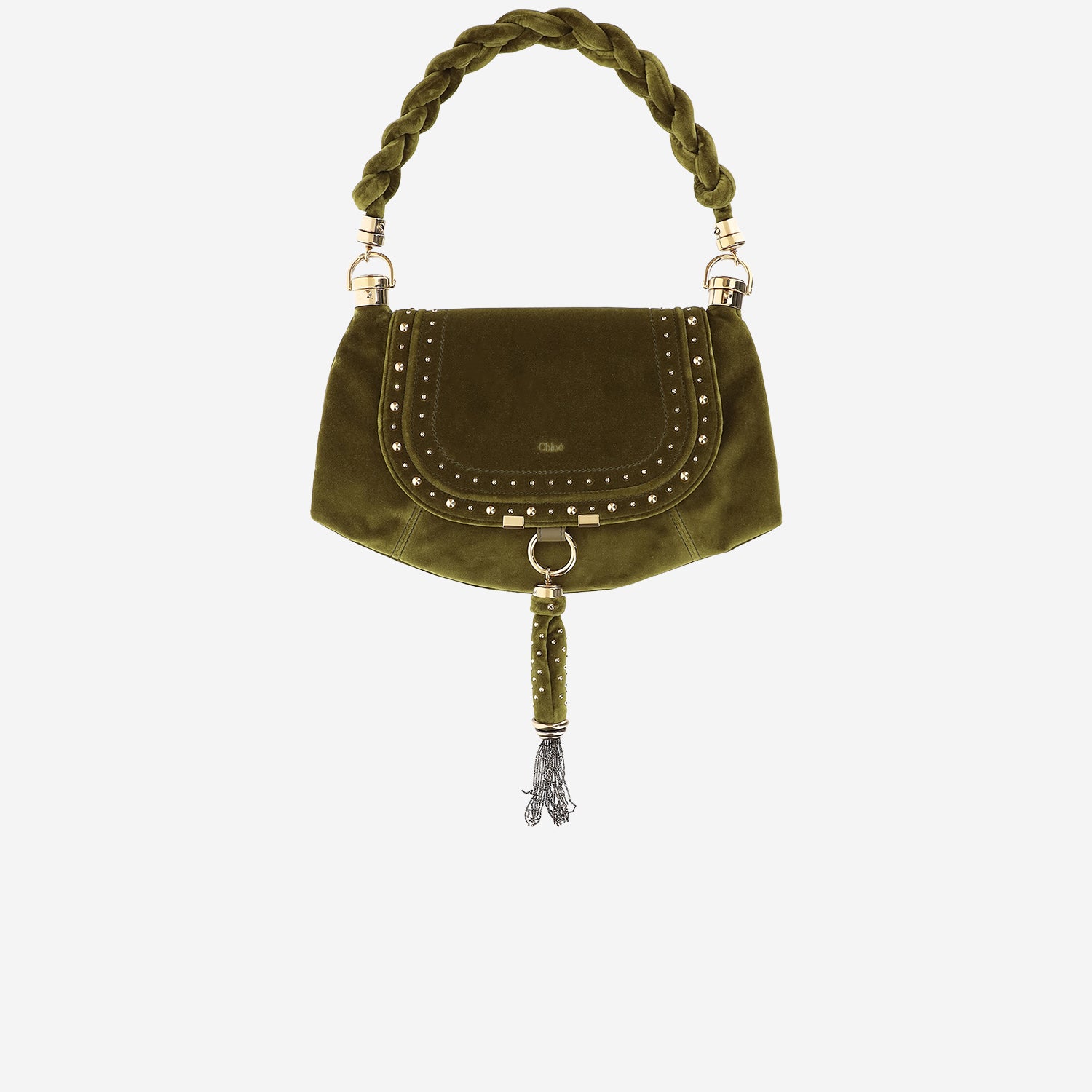 Borsa hobo Marcie Foulard piccola in velluto CH26WS842T15 3D1 CHLOE 