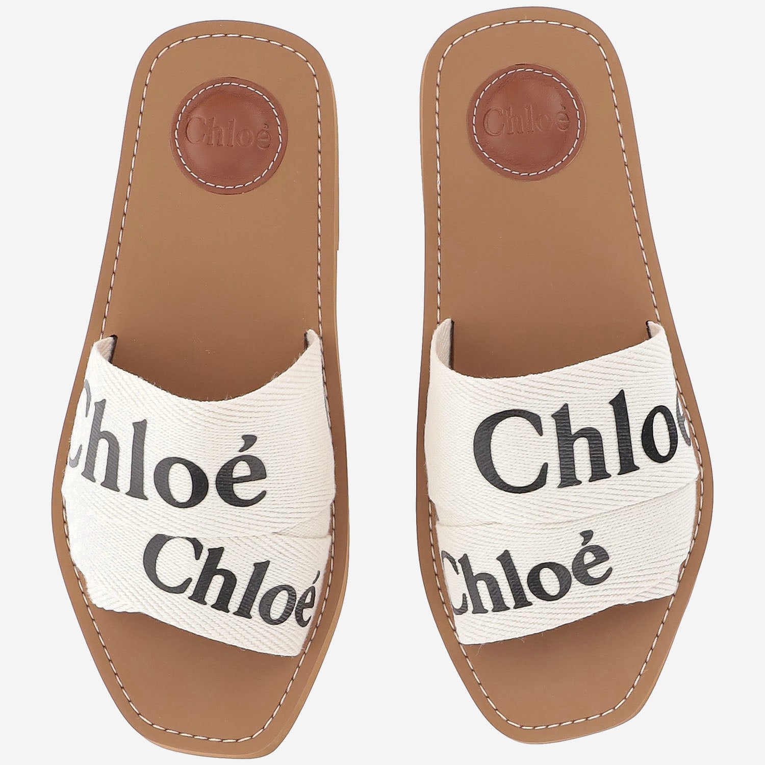 SANDALI PIATTI WOODY CHC22U188Z3 101 CHLOE 