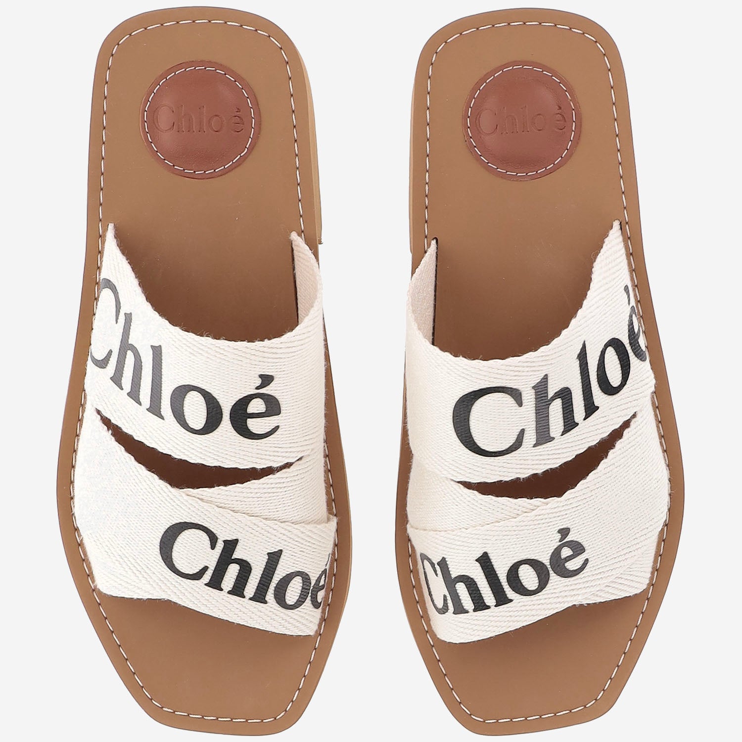 SANDALI CON TACCO WOODY CHC22U550Z3 101 CHLOE 