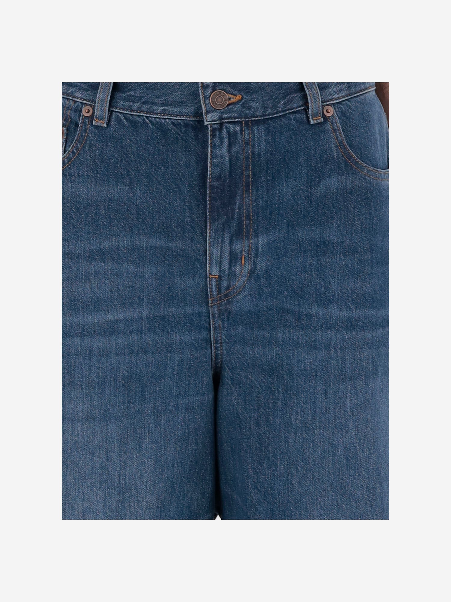 JEANS IN DENIM DI COTONE CHC24ADP02150 402 CHLOE 