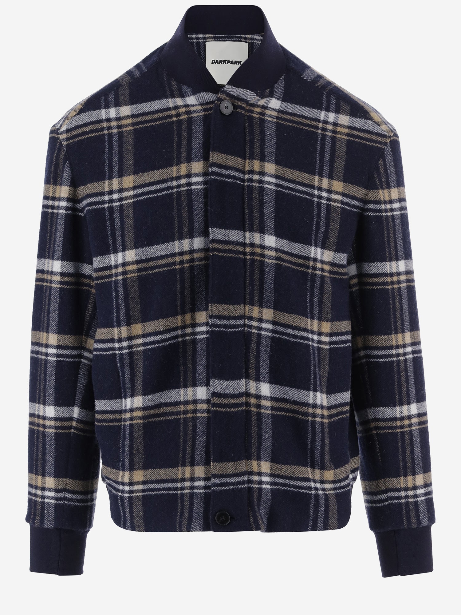 GIACCA IN LANA E CASHMERE CON MOTIVO CHECK MJA18 FAW750046 DARKPARK 