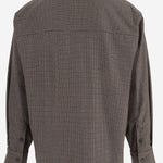 CAMICIA IN MISTO VISCOSA STRETCH A QUADRI MSH06 FAC1870095 DARKPARK 