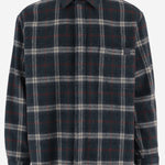 CAMICIA IN MISTO LANA CON MOTIVO CHECK MSH11P FAW780113 DARKPARK 