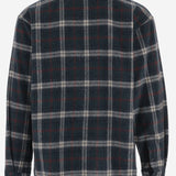 CAMICIA IN MISTO LANA CON MOTIVO CHECK MSH11P FAW780113 DARKPARK 