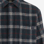 CAMICIA IN MISTO LANA CON MOTIVO CHECK MSH11P FAW780113 DARKPARK 
