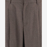 PANTALONI IN MISTO VISCOSA STRETCH CON MOTIVO A QUADRI MTR44 FAC1870095 DARKPARK 