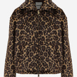 GIACCA DOPPIO COLLO MABLE CON MOTIVO ANIMALIER WJA34 FLT130026 DARKPARK 