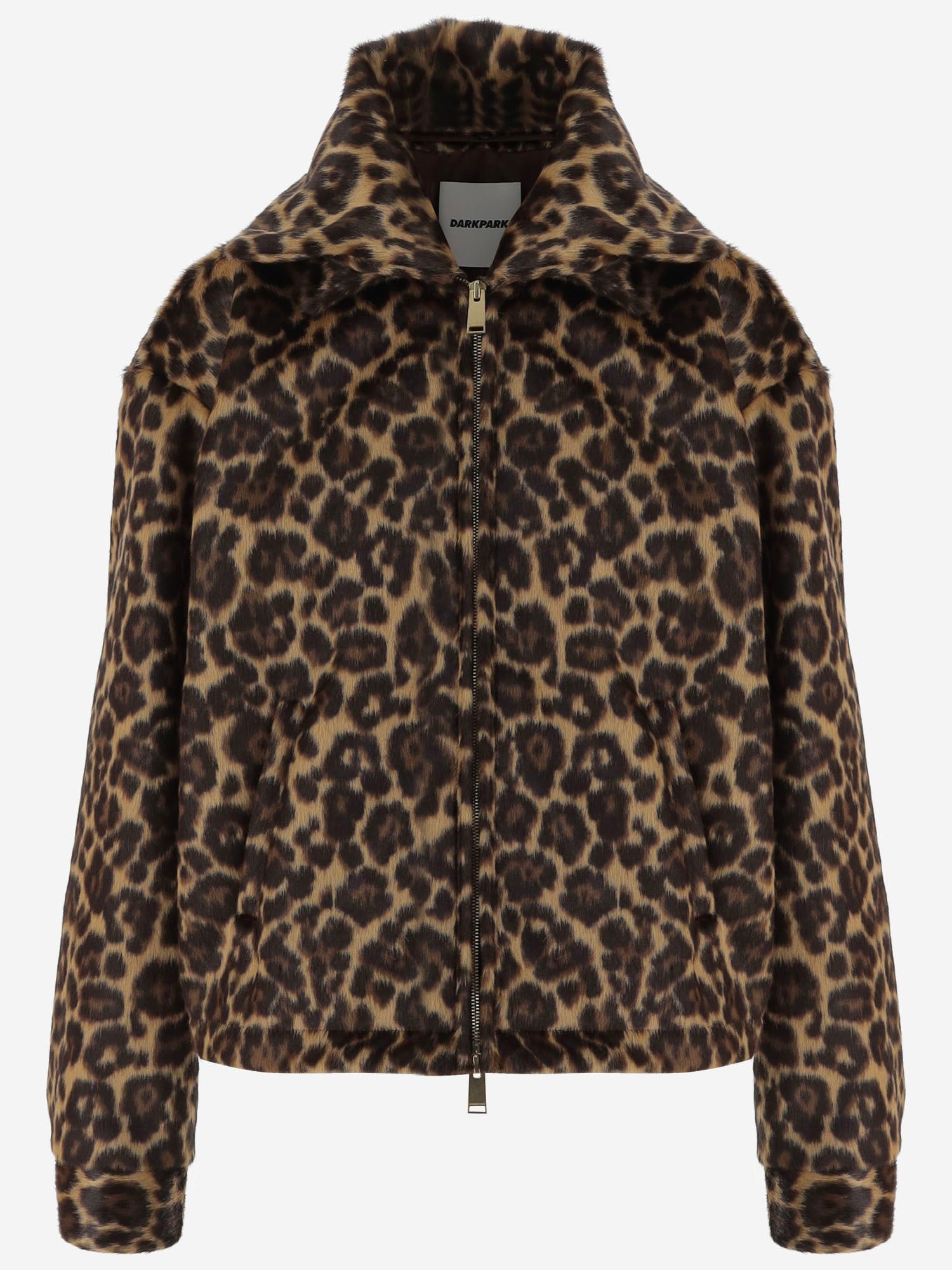 GIACCA DOPPIO COLLO MABLE CON MOTIVO ANIMALIER WJA34 FLT130026 DARKPARK 