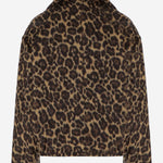 GIACCA DOPPIO COLLO MABLE CON MOTIVO ANIMALIER WJA34 FLT130026 DARKPARK 