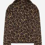 GIACCA DOPPIO COLLO MABLE CON MOTIVO ANIMALIER WJA34 FLT130026 DARKPARK 