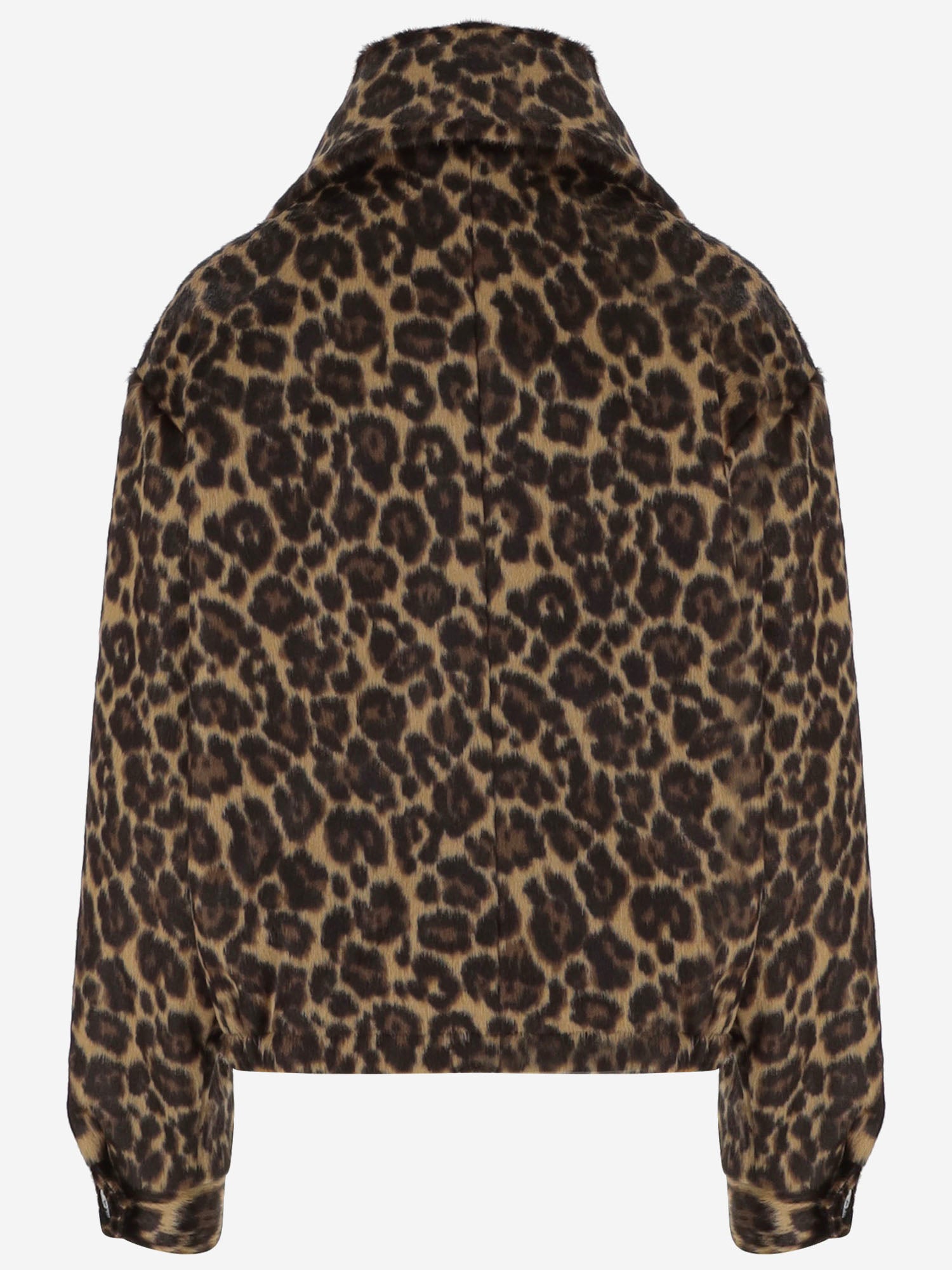 GIACCA DOPPIO COLLO MABLE CON MOTIVO ANIMALIER WJA34 FLT130026 DARKPARK 