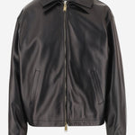 GIACCA BOMBER MABEL CON DOPPIO COLLETTO IN PELLE WJA34 LTP040099 DARKPARK 