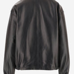 GIACCA BOMBER MABEL CON DOPPIO COLLETTO IN PELLE WJA34 LTP040099 DARKPARK 