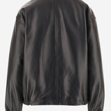 GIACCA BOMBER MABEL CON DOPPIO COLLETTO IN PELLE WJA34 LTP040099 DARKPARK 