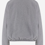 FELPA IN COTONE CON MEZZA ZIP E TASCHINO WJE36 FAC1040074 DARKPARK 