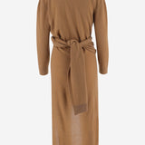 ABITO IN MAGLIA IN LANA E CASHMERE CON DRAPPEGGIO WKN02 YAW030082 DARKPARK 